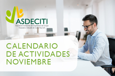 CALENDARIO DE ACTIVIDADES NOVIEMBRE